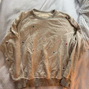 The Great Gray College Sweatshirt with Embroidery Size 2